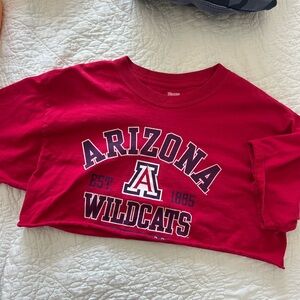 University of Arizona red cropped t-shirt